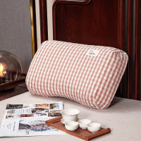 水洗棉成人蝶形美容枕乳膠枕枕套56x35純棉枕頭套一只裝不含芯