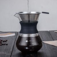 手沖咖啡壺套裝家用玻璃分享壺過濾杯咖啡茶濾網滴漏式漏斗過濾器