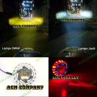 Lampu Projie Mini 2.5 inchi Laser D2 High Low Putih Kuning 20Watt