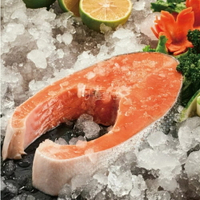 【肉董仔】嚴選頂級鮭魚切片 220g 魚片 厚切鮭魚 鮭魚 冷凍鮭魚 鮭魚切片
