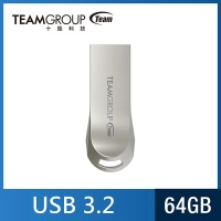 Team 十銓 C222 64GB USB3.2精鋅碟 金屬隨身碟(防水+防塵+終身保固)