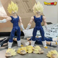 Tonsenarttoys Sh Figuarts Dragon Ball Majin Vegeta Heads Anime Action Figures Shf Figuras Statue Collectibles Accessories Toy