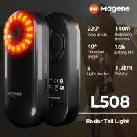 Magene Bike Radar Rear Light Brake Sensing Waterproof Bicycle Lamp USB Rechargeable Smart Bicycle Led Tail Light Bluetooth ANT+