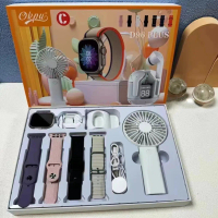 Jam Tangan Pintar, D96 Plus, Untuk Lelaki dan Wanita, Pelbagai fungsi, dengan Pengukuran Kadar Jantu