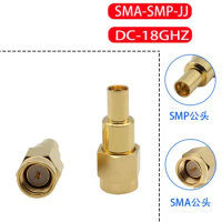 5pcs SMA to SMP male adapter SMA-SMP/JJ inner needle pure copper plated 18GHZ high-frequency GPO adapter