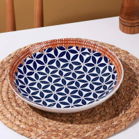 Piring Keramik Choco Motif Etnik Jepang - Piring Makan Keramik Estetik | hoomey