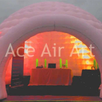 semicircle inflatable igloo dome for promotion with colorful lighting for France