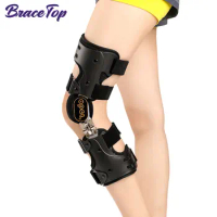 Hinged Knee Brace, Adjustable ROM Stabilizing Protection and Recovery From Load Reduction Arthritis Cartilage Repair Joint Pain