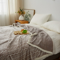 雪花絨毛毯被子冬季加厚保暖珊瑚絨小毯子法蘭絨冬用午睡毯墊床單