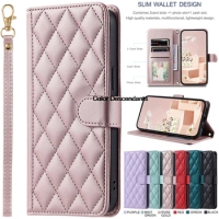 Flip Wallet Case For Samsung Note9 SM-N960F New Houndstooth Leather Cases For Samsung Galaxy Note9 8 Note10 Plus 20 Ultra Cover