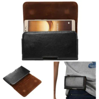 Luxury Genuine Leather Men Waist Bag Clip Belt Pouch Case For POCO X4 F4 GT M2 M3 Pro F3 X3 NFC F2 Pro F1 C40 Bag