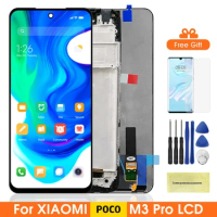 6.5" POCO M3 Pro Display Screen, for Xiaomi POCO M3 Pro M2103K19PG LCD Display Touch Screen Digitizer With Frame Replacement