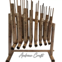 Angklung set 1 oktaf 8 nada do-re-mi-fa-so-la-si-do uk SMP-SMA kualitas super bambu pilihan