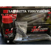 YSSแท้Fork Sport Kit สำหรับโช๊คหน้า รถLambretta V200 /V125(ปี2019ขึ้นไป ถึง2024)เเบบสปริงโหลด1นิ้ว