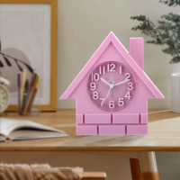 Small House Design 3D Three-dimensional Highlighting Digital Shape Alarm Clock