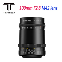 TTArtisan 100mm F2.8 M42 Camera lens Full Frame Manual Lens For Sony E Canon RF/EF Fuji X Nikon Z Leica L/M Mount Camera
