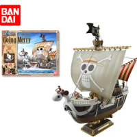 In Stock Original Bandai One Piece Going Merry Assembled Model Suit Anime Action Figures Halloween G