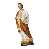 Saint Joseph Resin Figures Catholic Statue for Shelf Fireplace Livingroom