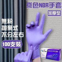 【SinFann信紡】紫色NBR手套(無粉加厚版)100入X12盒