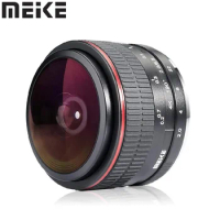 Meike 6.5 mm f2.0 Manual Wide Angle Fisheye Lens for Canon EOS-M M2 M3 M5 M6 M10 M50 M50II M100 M6 Mark II M200 Camera APS-C