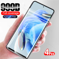 4Pcs Safety Hydrogel Film For Xiaomi Redmi Note 12 Pro Plus 5G Note12 Pro+ 12Pro Note12Pro Full Cover Screen Protector Not Glass