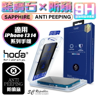 Hoda 藍寶石 螢幕保護貼 玻璃貼 亮面 防窺 適用 iPhone 13 14 plus Pro Max【APP下單最高20%點數回饋】