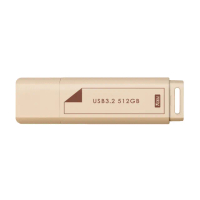 【TCELL 冠元】USB3.2 Gen1 512GB 文具風隨身碟 奶茶色
