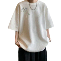 Kemeja-T Lengan Pendek Wafel Lelaki Bersaiz Besar, Atasan Musim Panas Baru, [COD] tiset laki shirt m