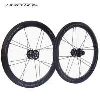SILVEROCK SR40C Carbon 406 451 20" 1 1/8" 20 22 Inch Wheelset Disc Brake Fit for Hight Rim Wheelset