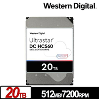 【含稅公司貨】WD Ultrastar DC HC560 20TB 3.5吋 企業級硬碟 WUH722020ALE6L4