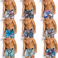 OZPSD Sexy Men Underwear Boxers Male Panties Lingerie Men Underpants Boxershorts Plus Size Breathable Printed Man Boxer Briefs