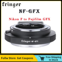Fringer NF-GFX Lens Adapter Ring For Nikon F Mount Lenses to Fujifilm GFX Cameras GFX100 GFX100S GFX50S GFX50R
