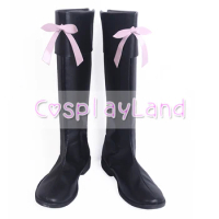 Fortress Macross Freyja Wion Cosplay Boots Shoes Black Women Shoes Costume Customized Accessories Halloween Party Shoes