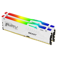 Kingston 金士頓 FURY Beast RGB 獸獵者 DDR5 6000 64GB(32Gx2) CL36(AMD EXPO) 桌上型超頻記憶體(白) KF560C36BWEAK2-64