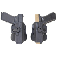 Tactical Right Left Handed IMI Glock Holster Combat Gun Holster For Glock 17 18 19 22 23 26 32 43 Pistol Holsters Airsoft Case