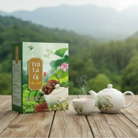 30 túi Trà Lá Ổi G.c Na Linh  [ Mua 2 hộp tặng 1 ] Lá Ổi ,Lá Sen, Gạo Lứt ,Cỏ Ngọt Nấm Linh Chi