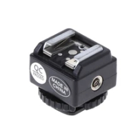 C-N2 Hot Shoe Converter Adapter PC Sync Port Kit For Nikon Flash To Canon Camera
