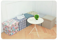 多功能收納凳子儲物凳可坐成人 摺疊椅子家用沙發換鞋凳整理盒箱 雙十一購物節