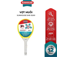Vợt bắt muỗi SUNHOUSE SHE-E200 màu vàng, đỏ