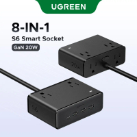 Ugreen S6 Magic Cube Socket plug-in Board พร้อม USB Multi-function plug-in Board สถานีชาร์จเดสก์ท็อป