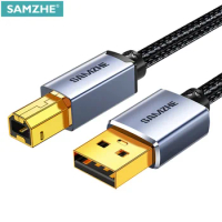 SAMZHE USB Printer Cable USB Type B Male to A Male USB 3.0 2.0 Cable for Canon Epson HP Printer DAC USB Printer