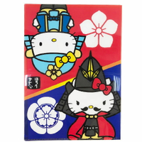 小禮堂 Hello Kitty 日製L型文件夾《藍紅.戰國》檔案夾.資料夾.L夾