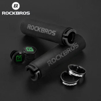 ROCKBROS Bicycle Grip MTB Sponge Strength Handlebar Anti-skid Shock-absorbing Soft Bike Silicone Handle Grip Cycling Accessories