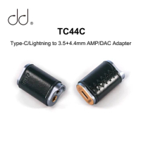 DD ddHiFi TC44C(Blue) USB DAC AMP Adapter USB-C/Lightning to 3.5+4.4mm Output Dual CS43131 Chips PCM384 DSD256 audirect