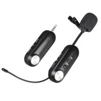 Wireless Microphone Clip-on Collar Tie Microphone Mobile Cell Phone Microphone Mic for Camera Recording