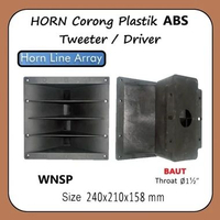 HORN LINE ARRAY DRIVER CORONG TWEETER PLASTIK ABS BAUT 21 x 24 cm (210X240) WNSP