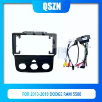 QSZN FOR 2013-2019 DODGE RAM 5500 CAR Radio Android Stereo 2 Din Head Unit GPS Navigation Player Fascias Panel Frame Cover