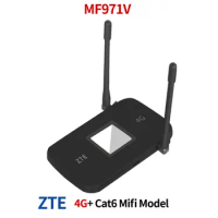 ZTE MF971V LTE Cat6 Mobile WiFi Hotspot with 2pcs 4g antennas