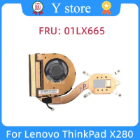 Y Store NEW Original For Lenovo ThinkPad X280 Laptop Heatsink With Fan 01LX666 01LX665 100% Tested Fast Shipping