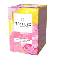 即期英國Taylors泰勒茶 -玫瑰檸檬風味茶 無咖啡因 茶包 ROSE LEMONADE 2.5g*20入/盒
